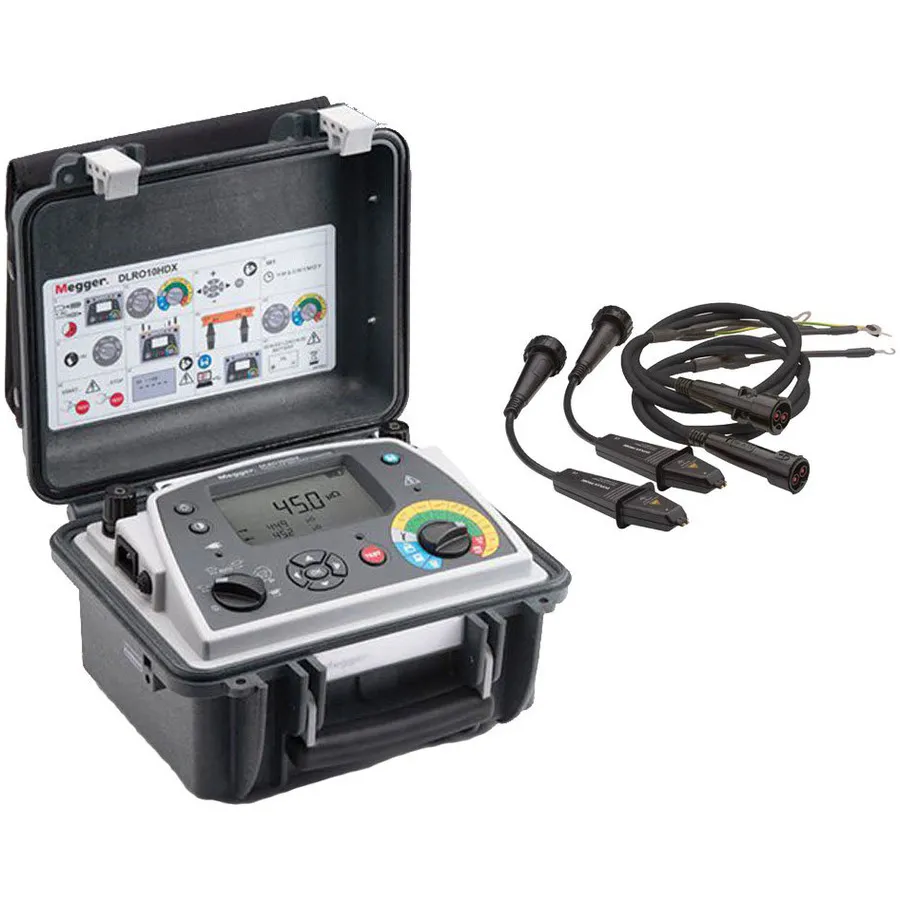 Megger DLRO-10HDX-DH4C Nízkoohm Mikro-Ohmmeter