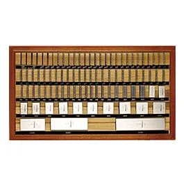 Mitutoyo 516-423-26 36dílná sada kalibračních bloků, palcová čtvercová ocel, AS-1