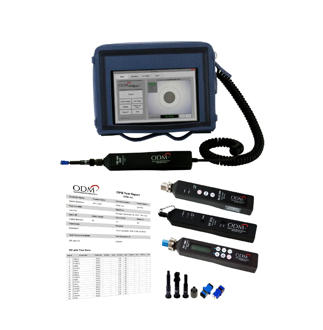 Optical Design TTK_650 Testovací systém jednovidového optického vlákna