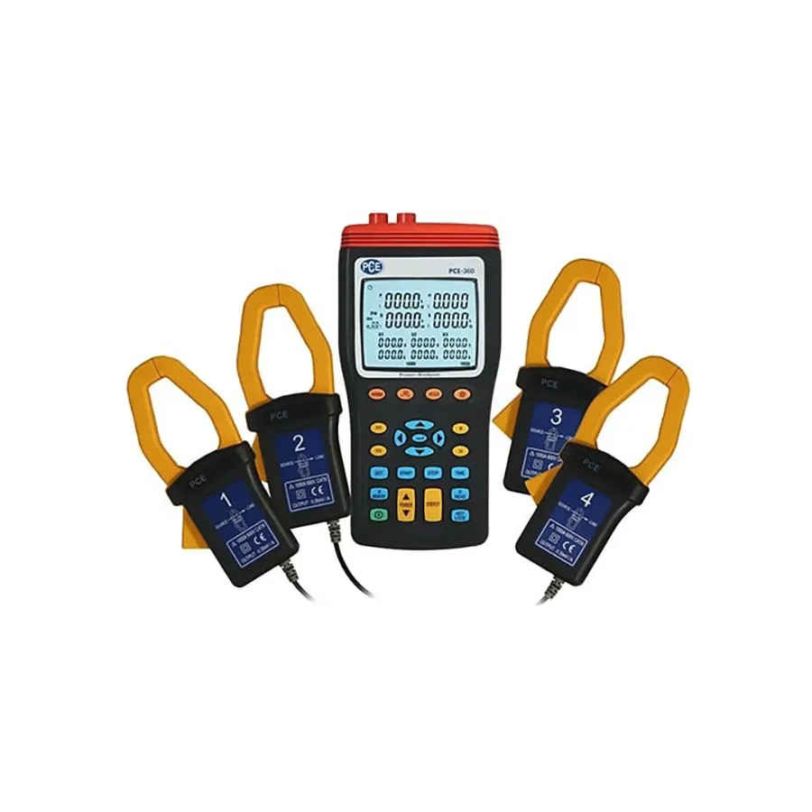 PCE Instruments PCE-360 Kleštový měřič výkonu pro jednu a tři fáze