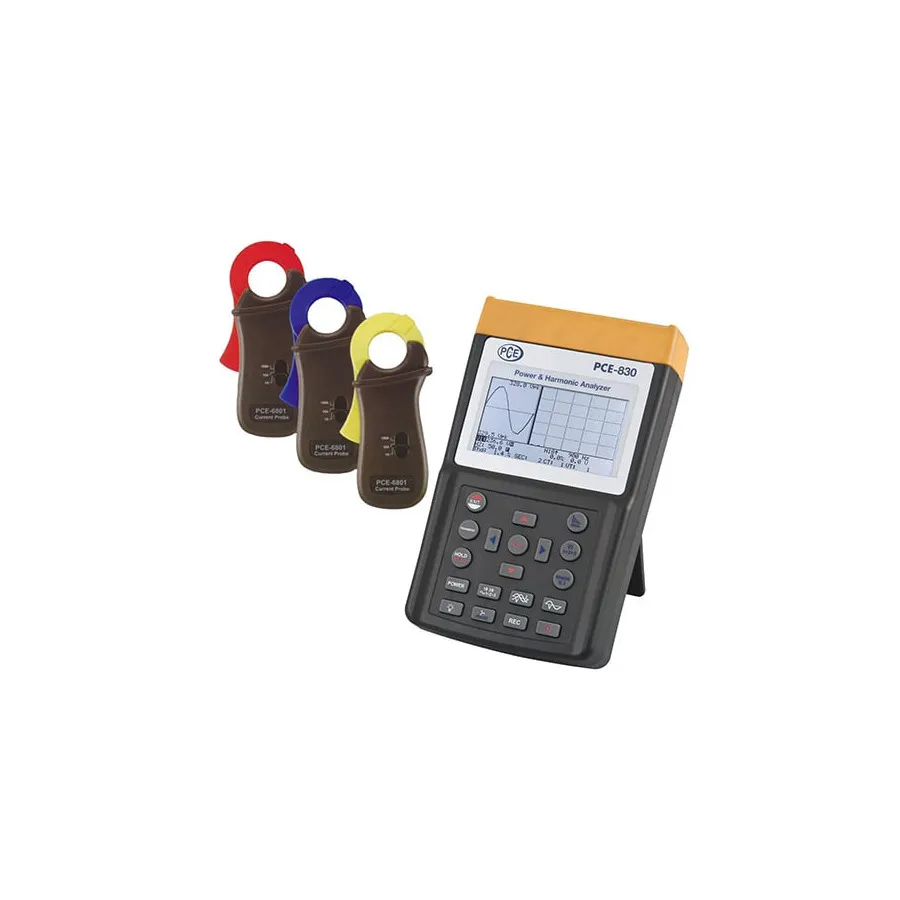 PCE Instruments PCE-830-1 Třífázový měřič výkonu se záznamem dat