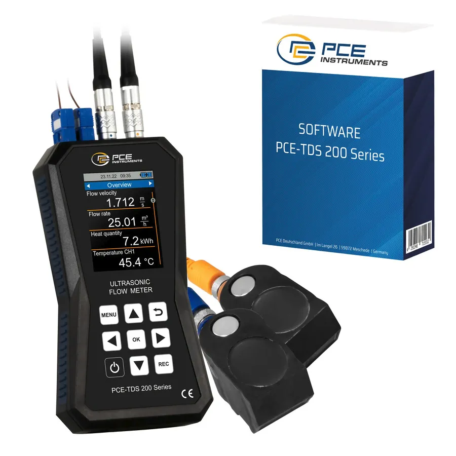PCE Instruments PCE-TDS 200+ M-SW-KIT Ultrazvukový průtokoměr