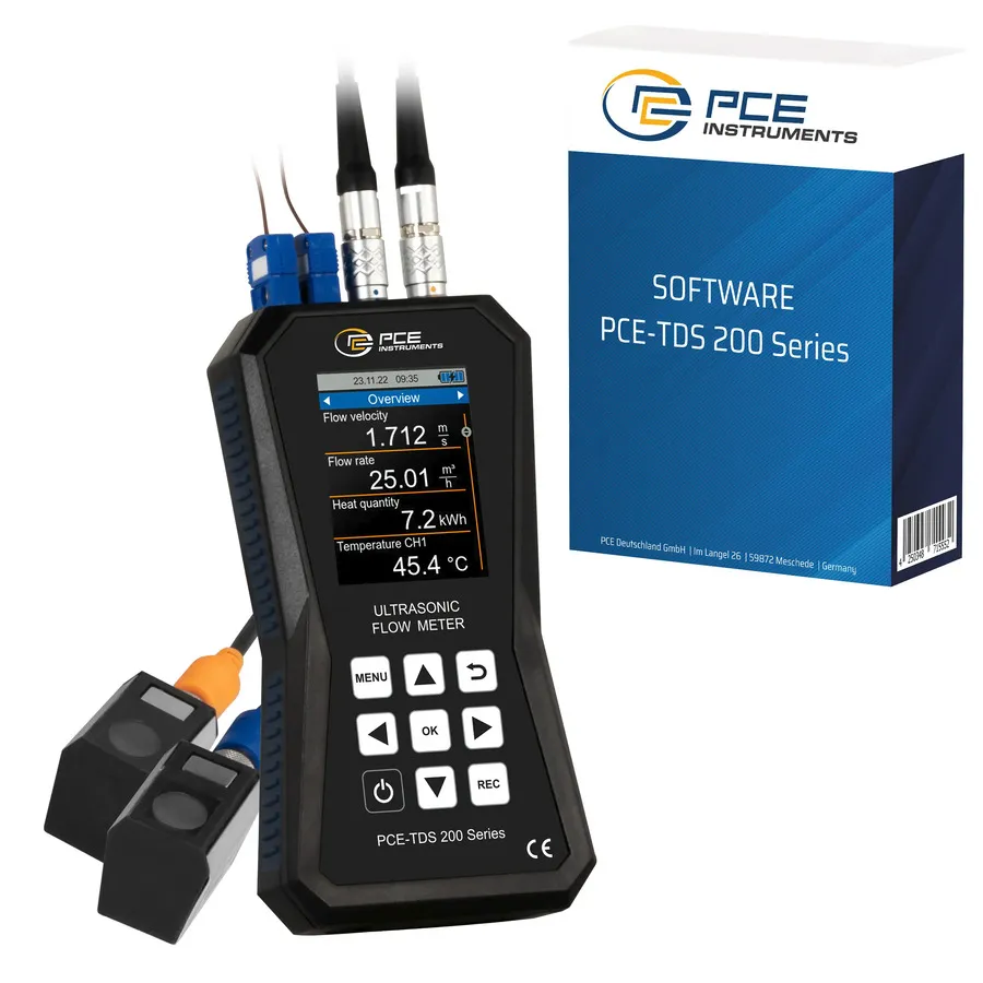 PCE Instruments PCE-TDS 200+ S-SW-KIT Ultrazvukový měřič průtoku