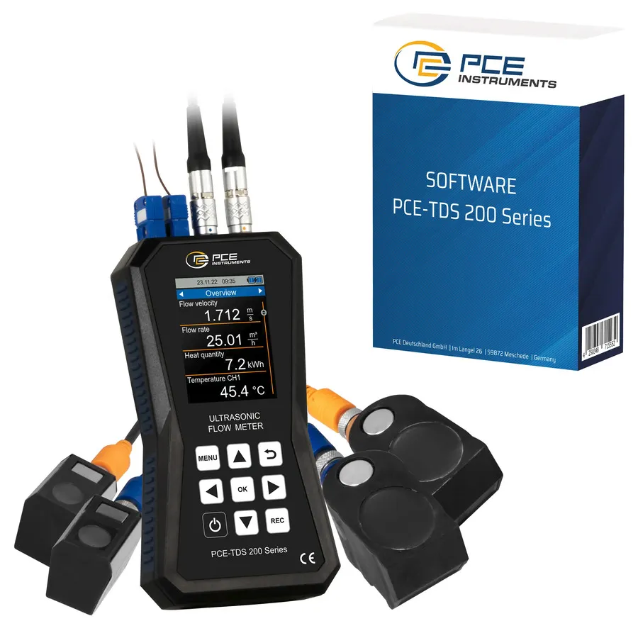 PCE Instruments PCE-TDS 200+ SM-SW-KIT Ultrazvukový měřič průtoku