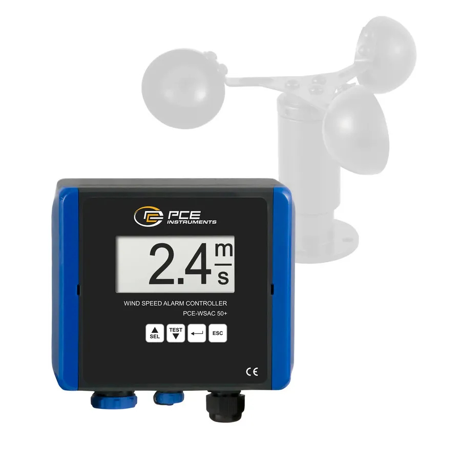 PCE Instruments PCE-WSAC 50+ 24 Měřidlo rychlosti větru s datalogerem