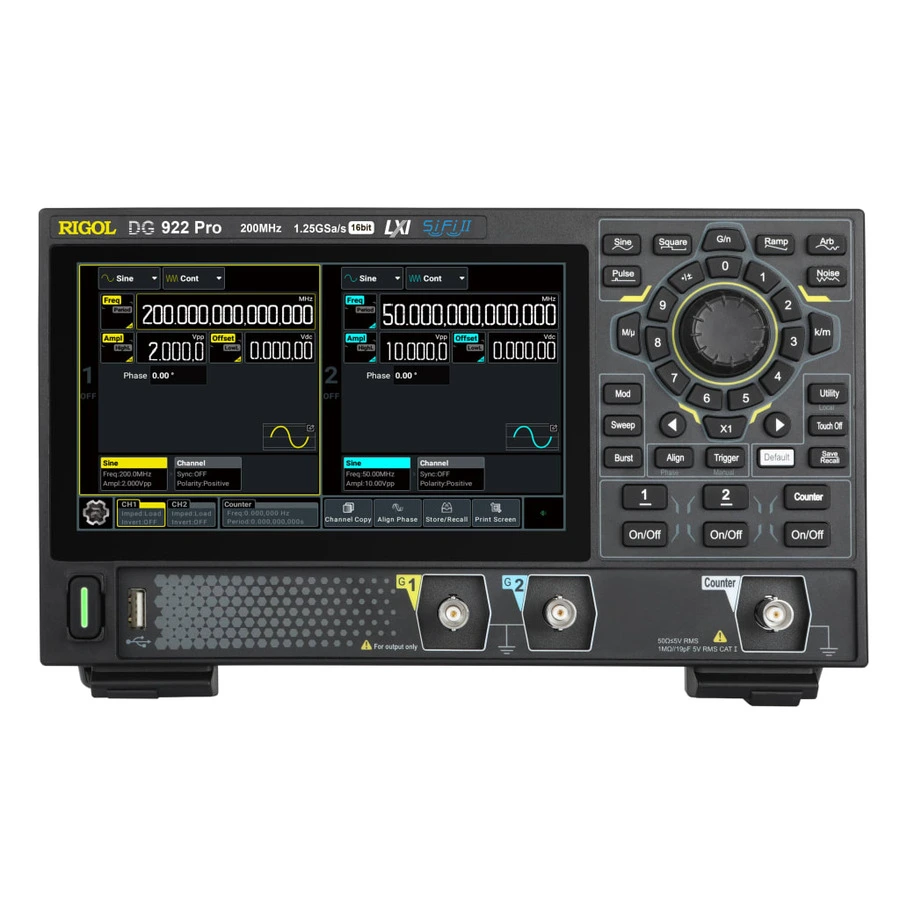 RIGOL DG922 Pro generátor libovolných průběhů