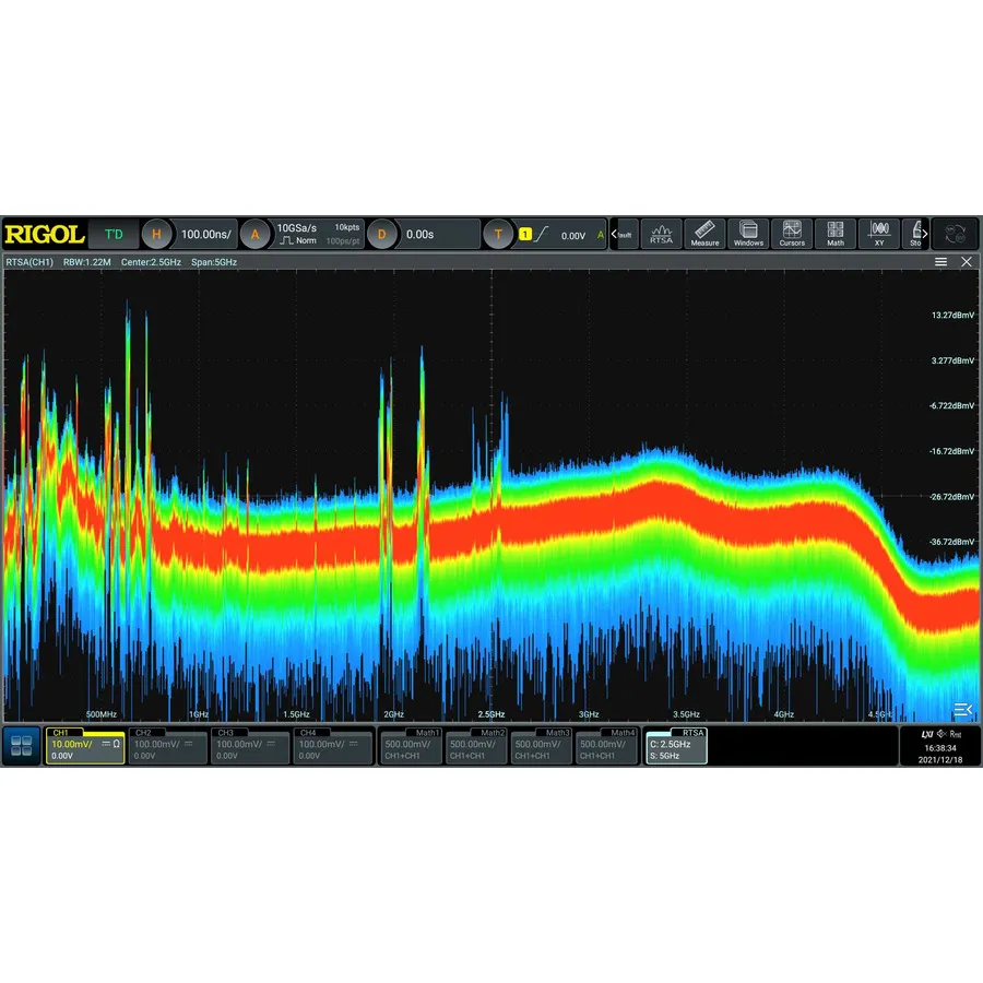 RIGOL DS70000-RTSA Analýza spektra v reálném čase