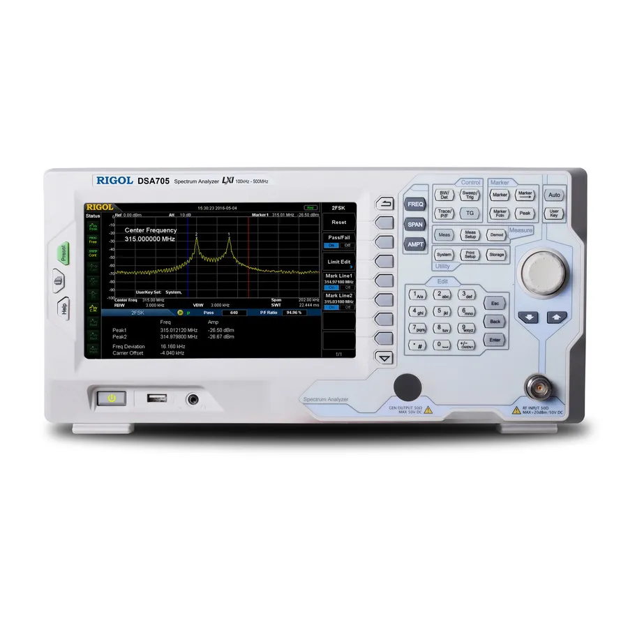 RIGOL DSA705 RF Analyzátor spektra