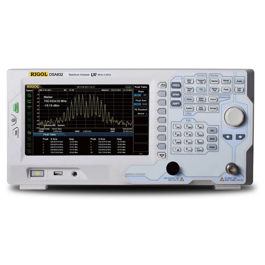 RIGOL DSA832 RF Analyzátor spektra