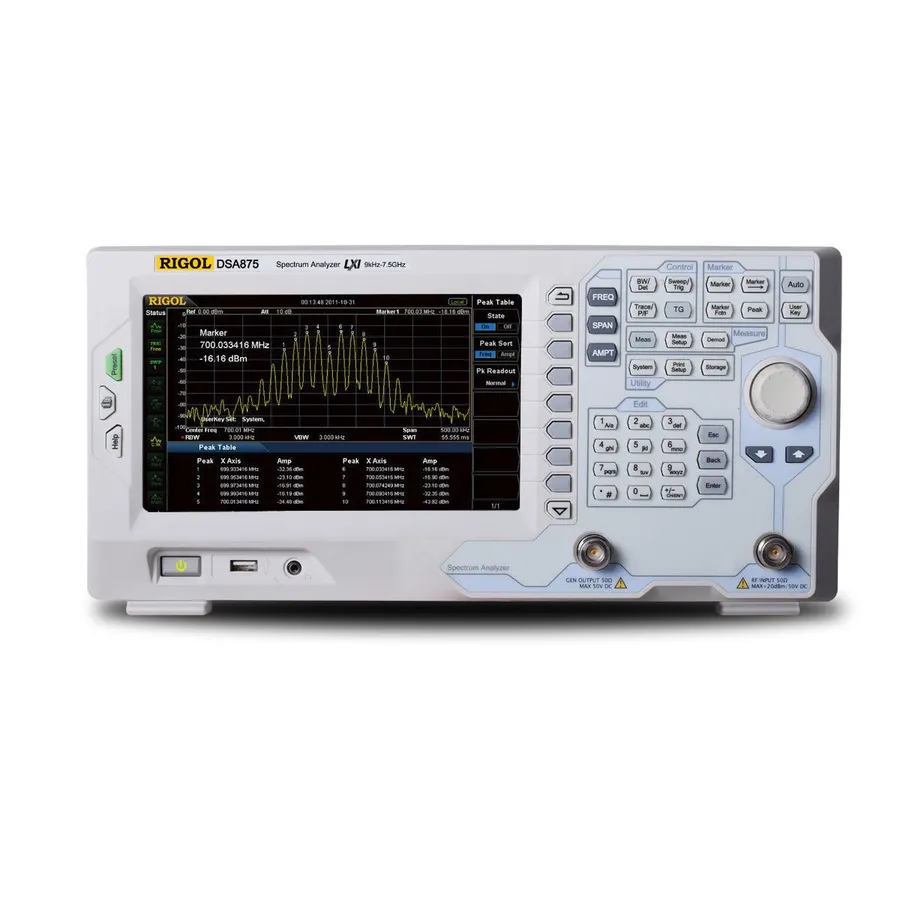 RIGOL DSA875-TG Analyzátor RF spektra