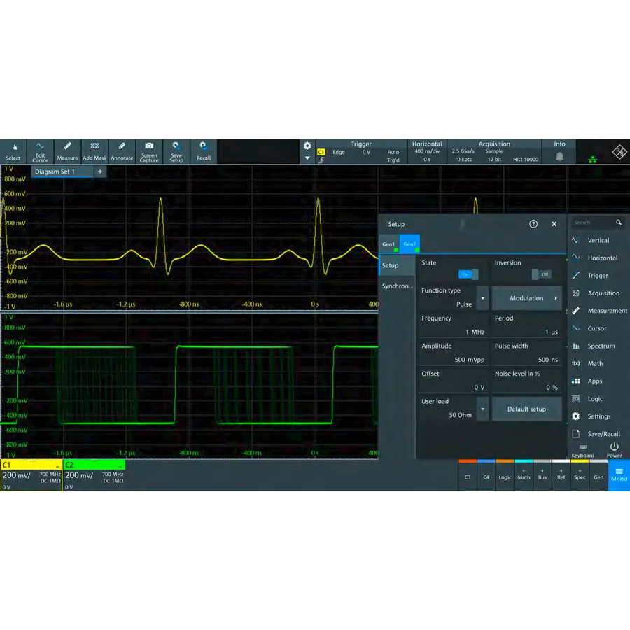 Rohde & Schwarz MXO4-B6 Možnost generátoru libovolné vlnové formy
