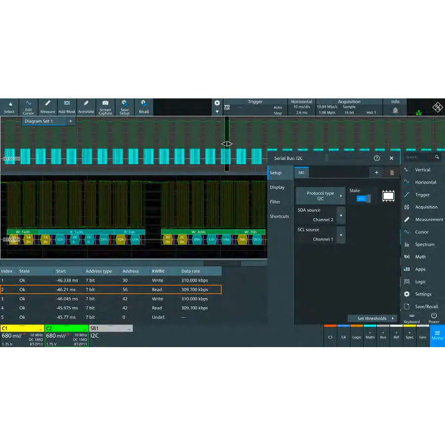 Rohde & Schwarz MXO4-PK1 Sada aplikací