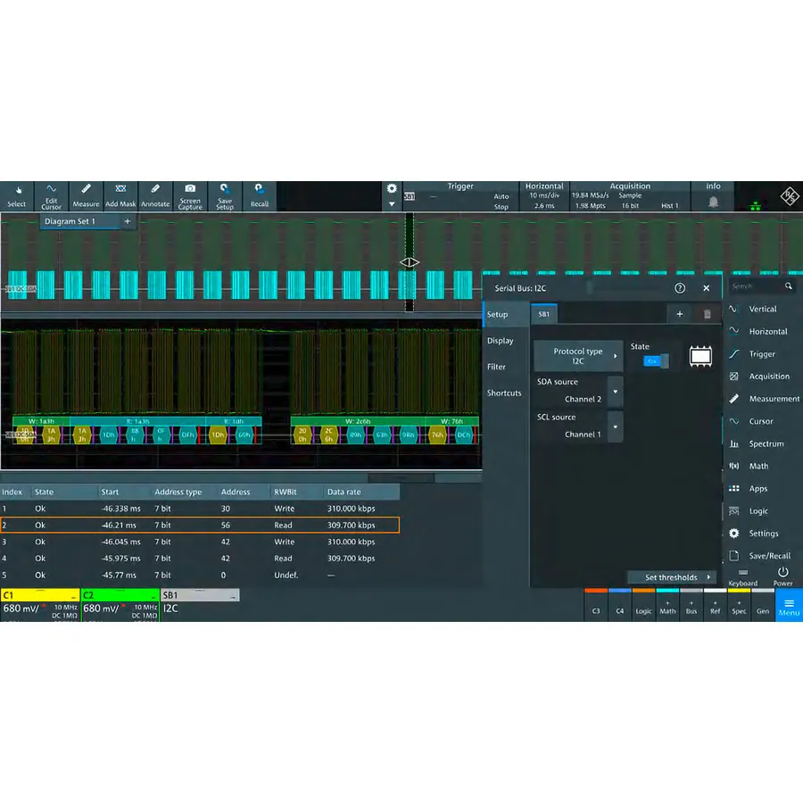 Rohde & Schwarz MXO5C-PK1 Balíček aplikací