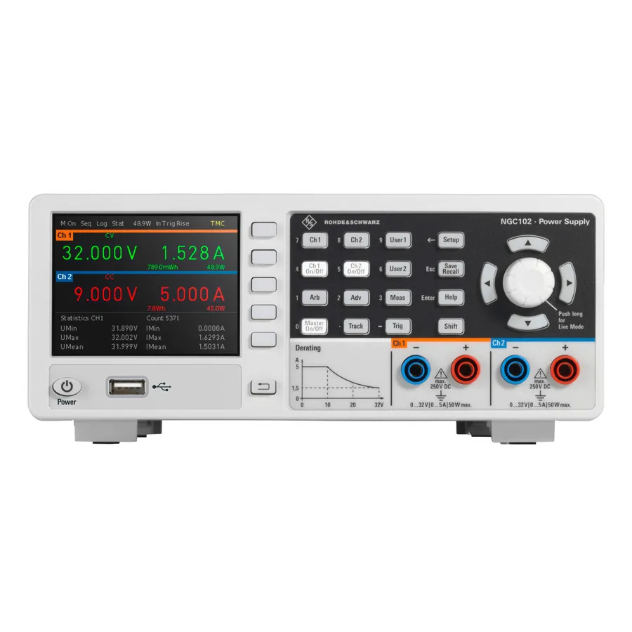 Rohde & Schwarz NGC102 zdroj napájení se dvěma výstupy
