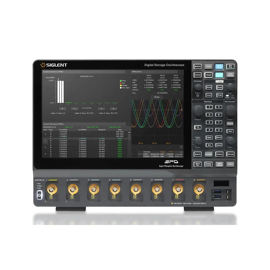 Siglent SDS5108X HD 8-kanálový digitální osciloskop