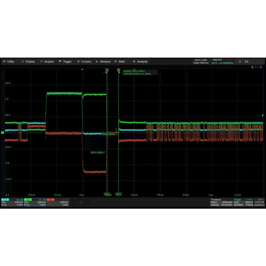 Software pro testování shody Siglent SDS7000A-CT-DP MIPI-DPHY