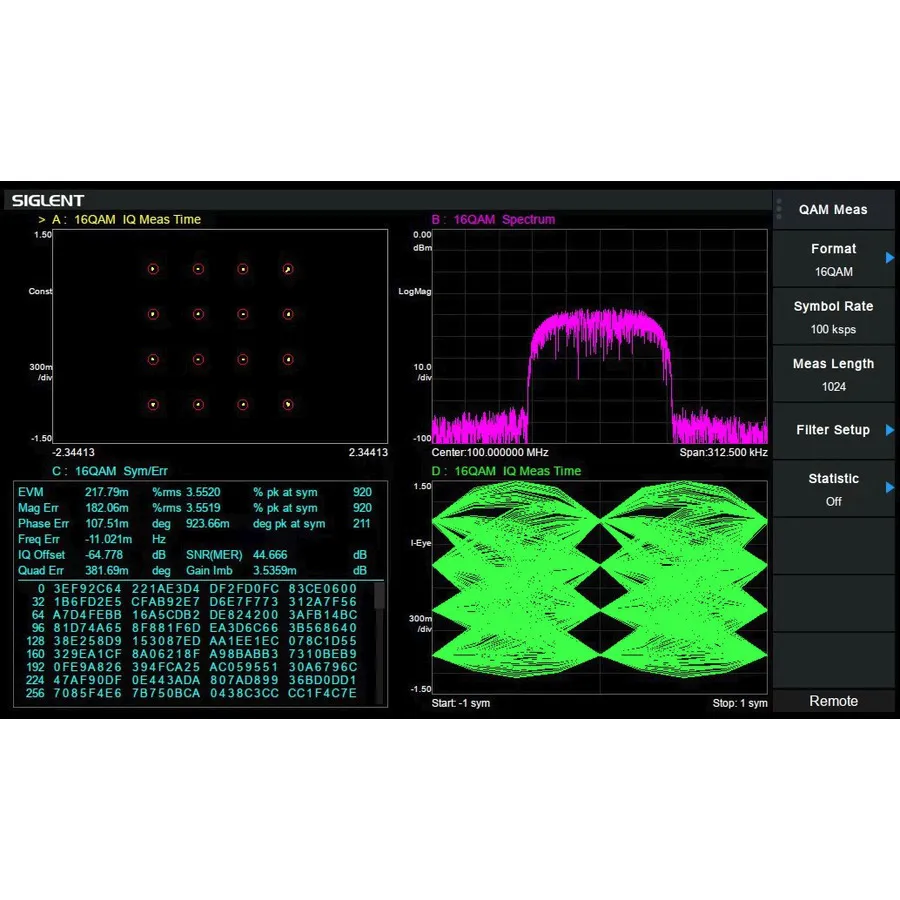 Software sběru dat IQ Siglent SSA5000-IQA