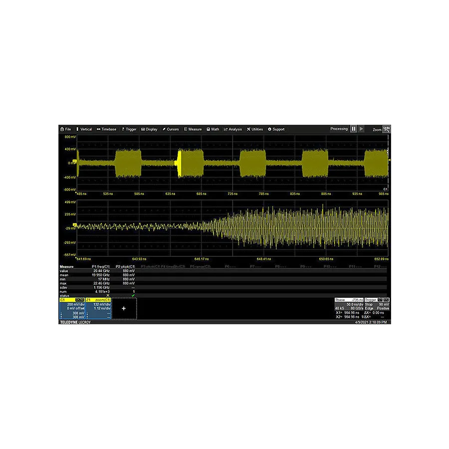 Siglent SSG5080A-PU modulace pulzů