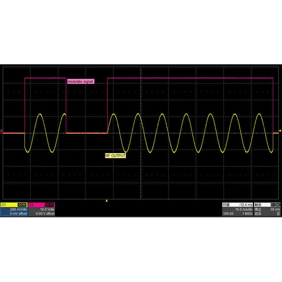Modulace pulsů Siglent SSG6080AV-PU