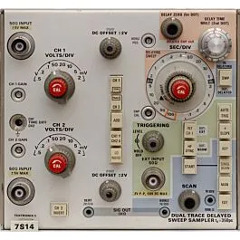 Tektronix 7S14 Duální stopa Vzorkování se zpožděným zametáním