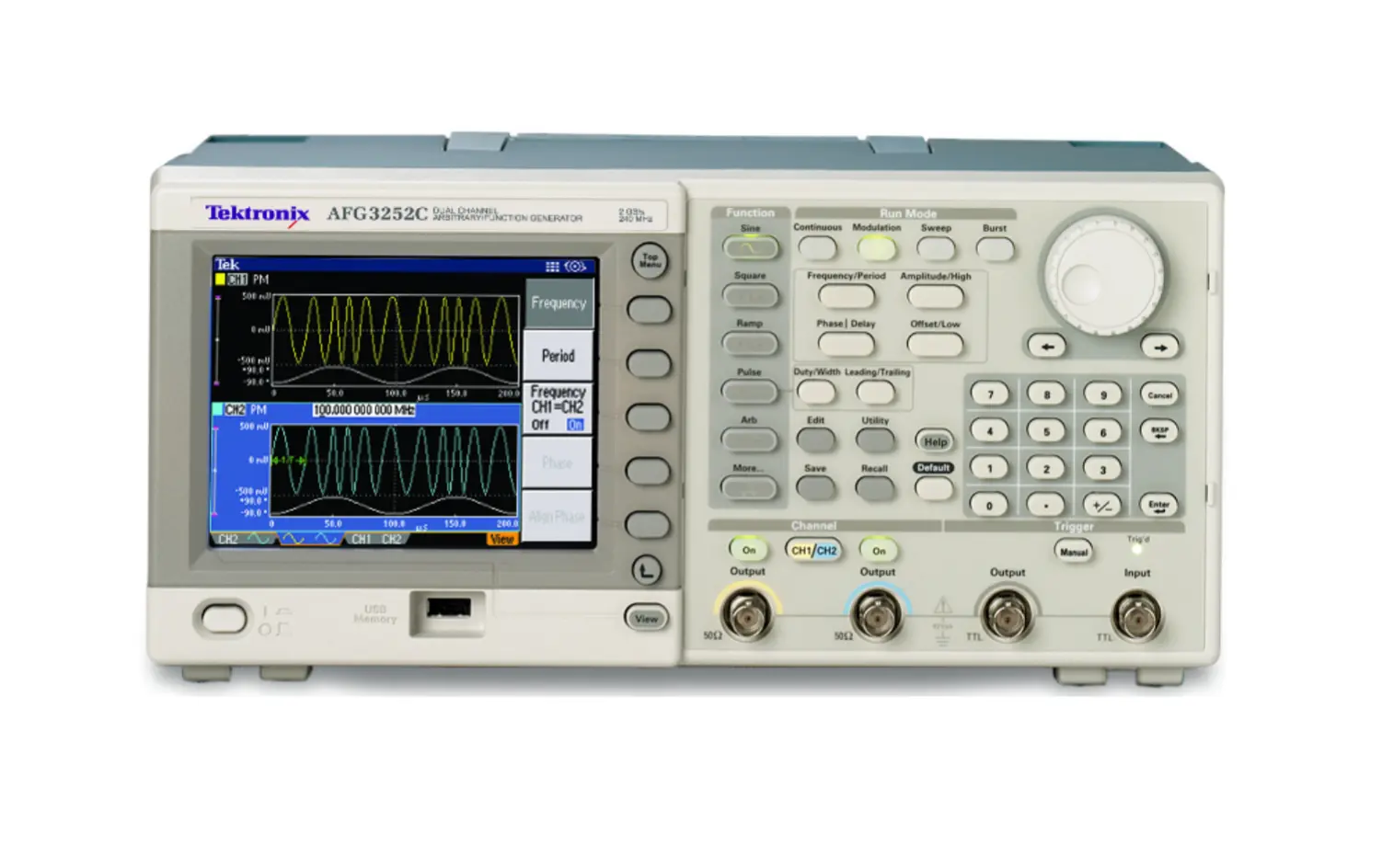 Tektronix AFG3022C generátor libovolného průběhu