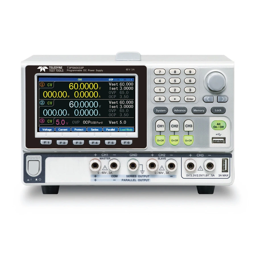 Teledyne LeCroy T3PS60033P Trojitý zdroj stejnosměrného proudu