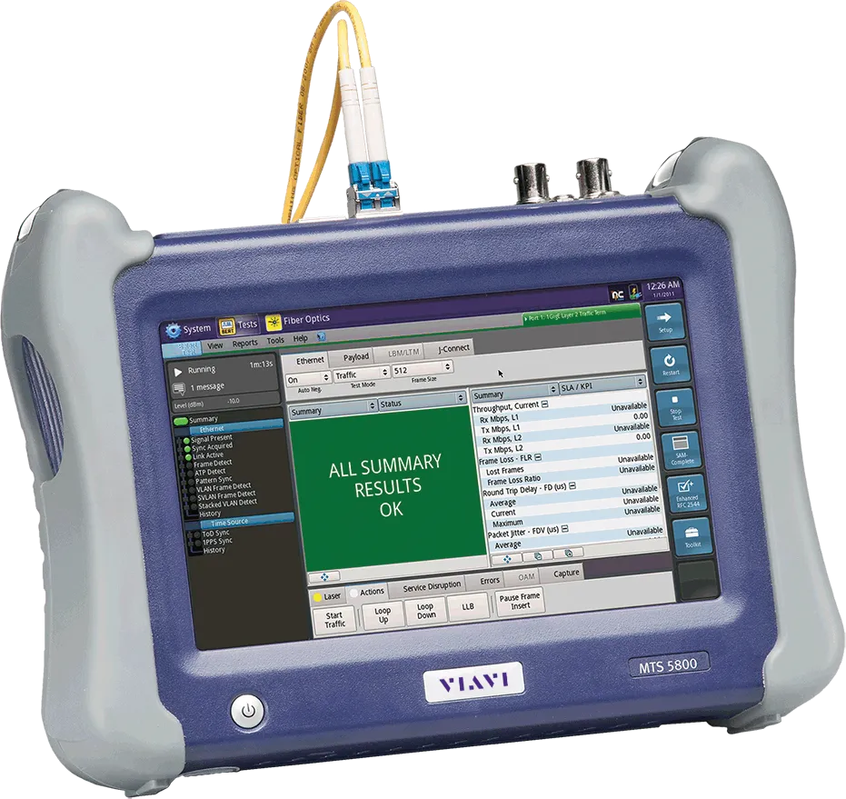 Viavi MTS5822P-STM64-10GE-DP multiservice ruční tester